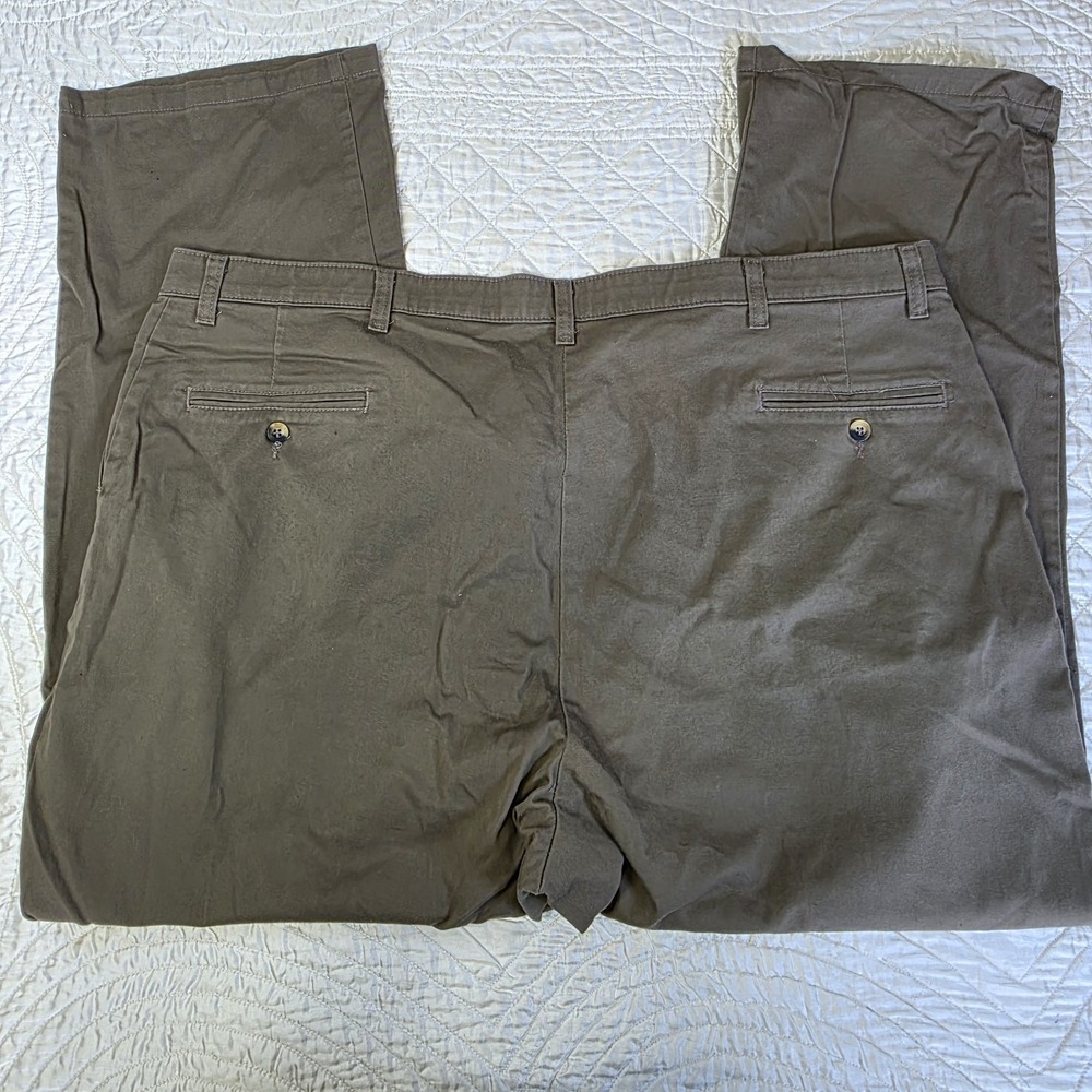 Wrangler Comfort Solutions Series Mens 46x30 Pants Tan Khaki Cotton Blend Casual - Picture 8 of 9